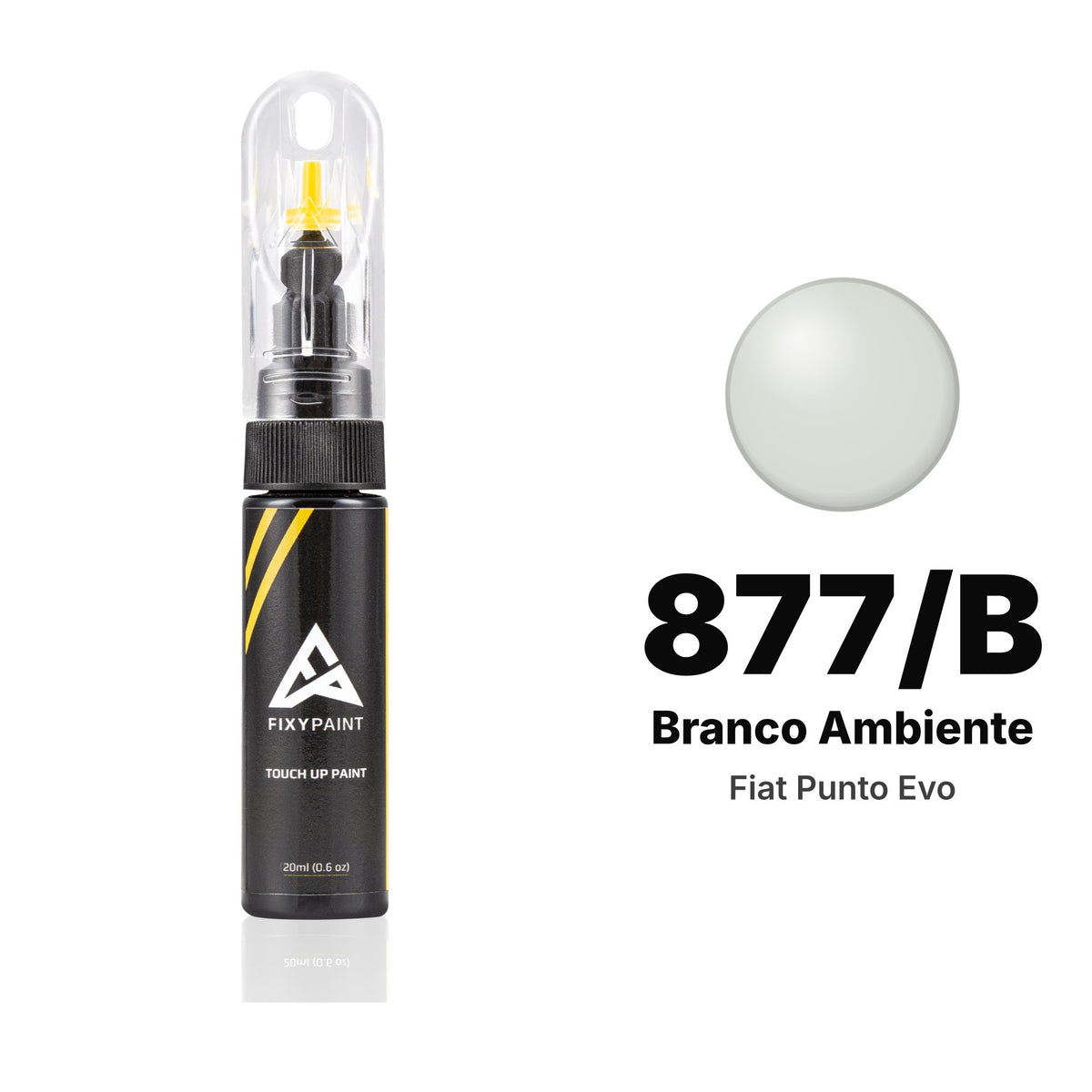Touch-up paint for Fiat Punto Evo 877/B Branco Ambiente, Basic kit