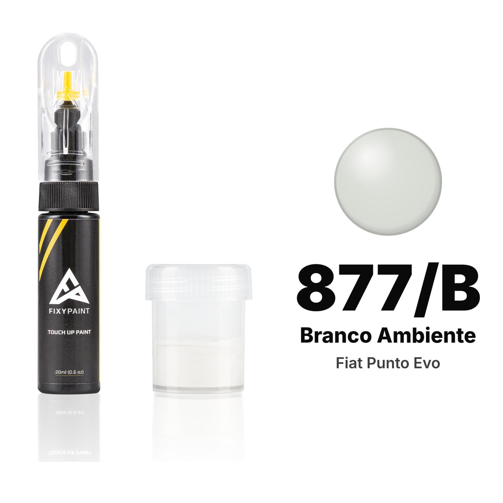 Touch-up paint for Fiat Punto Evo 877/B Branco Ambiente, Standard kit