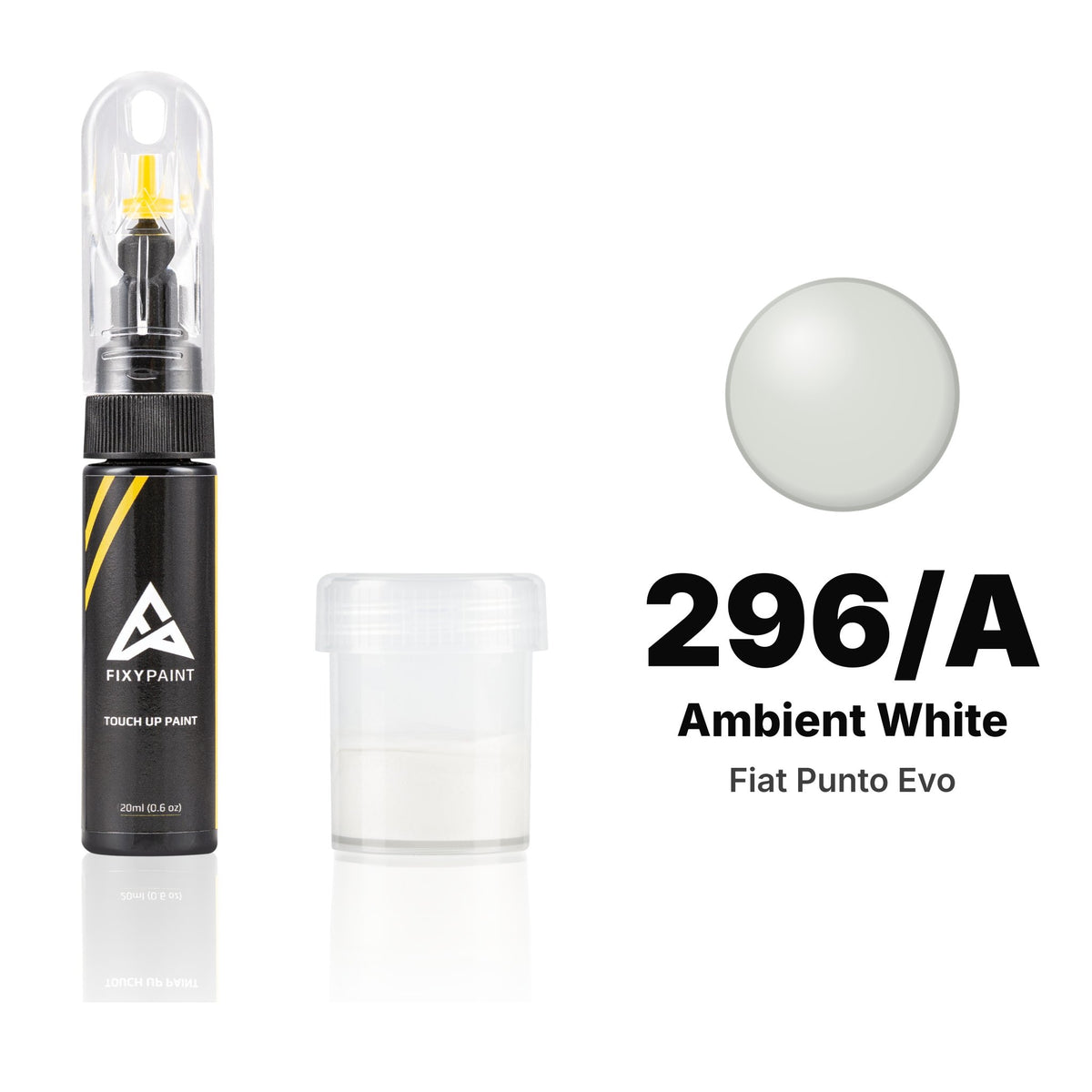 Touch-up paint for Fiat Punto Evo 296/A Ambient White, Standard kit
