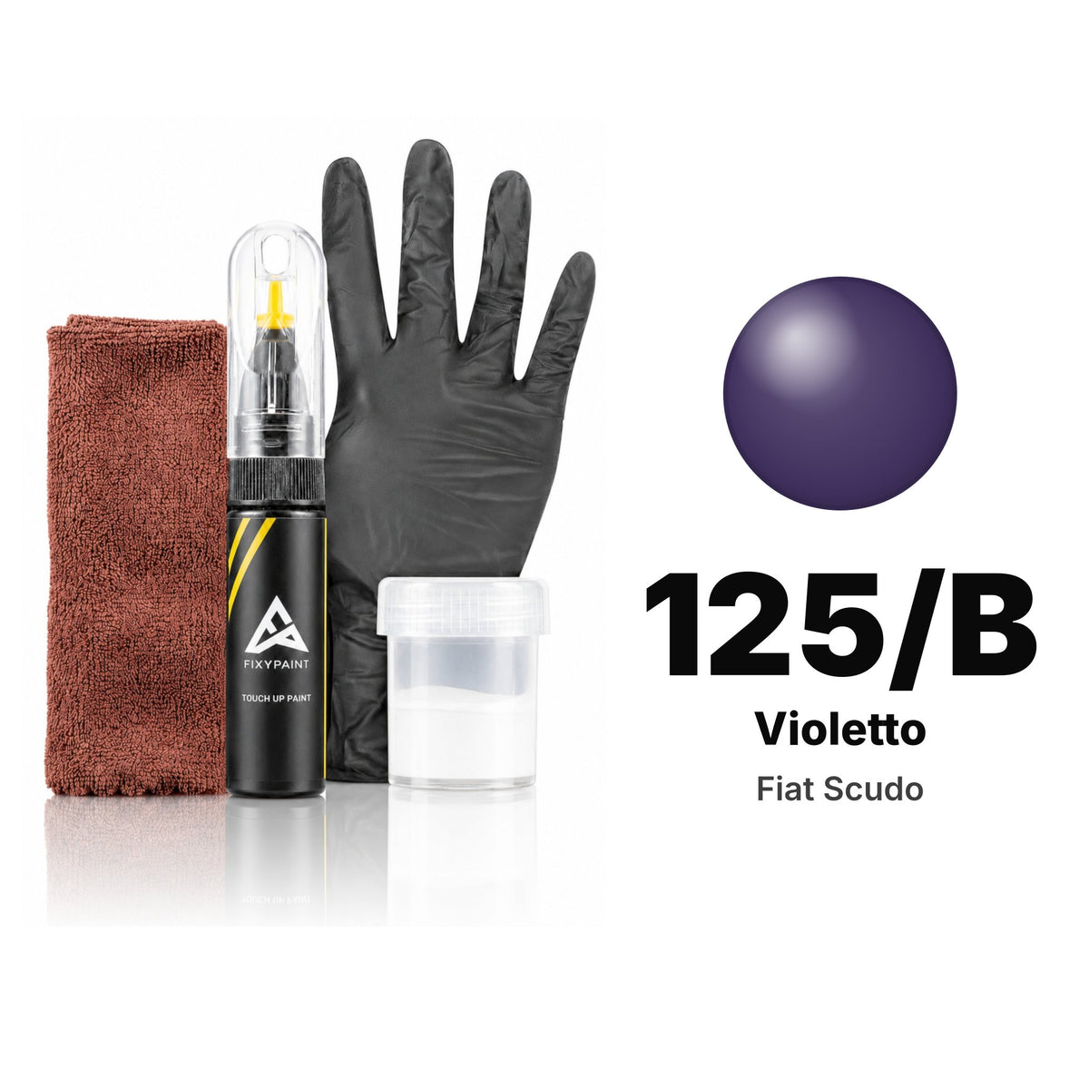 Touch-up paint for Fiat Scudo 125/B Violetto, Complete kit