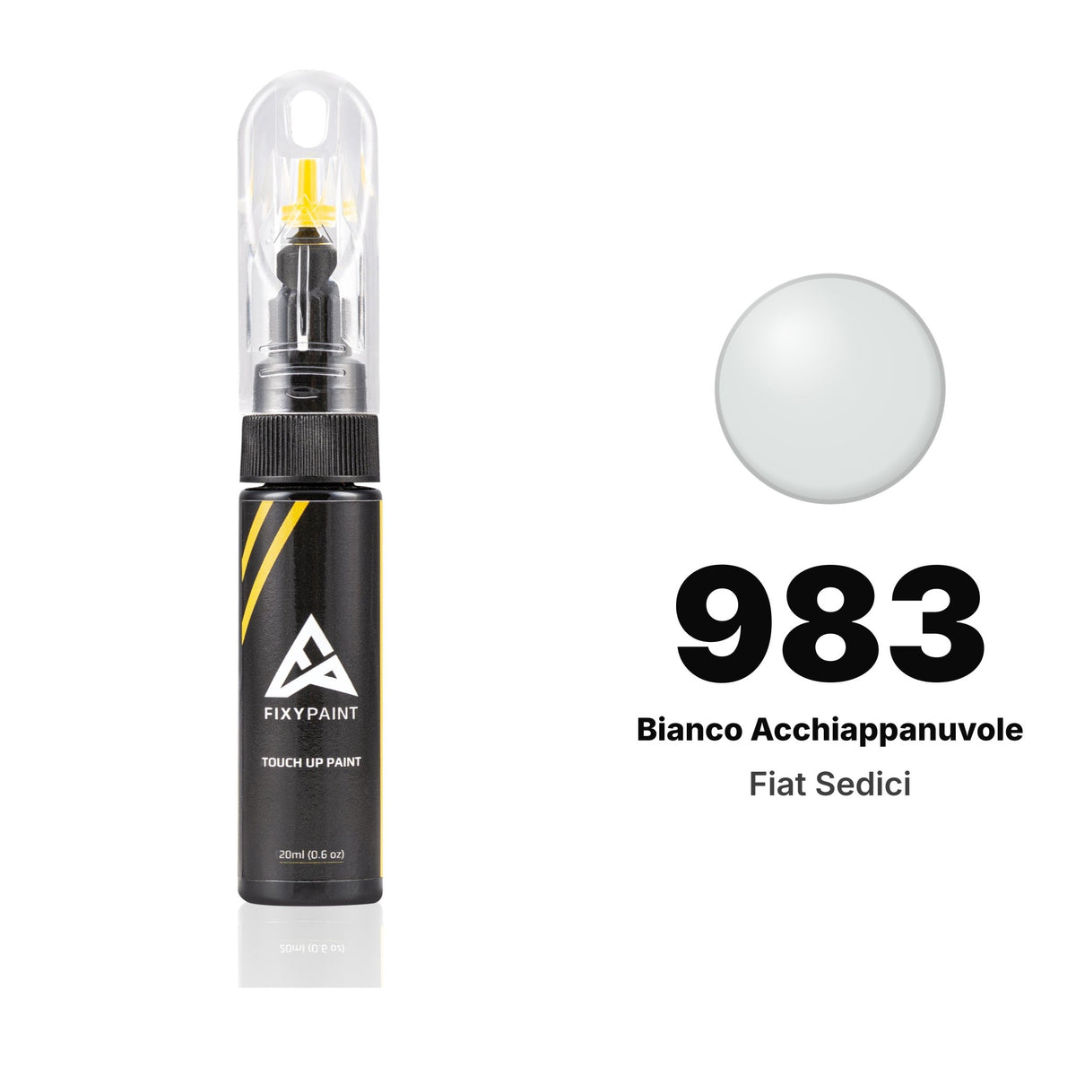 Pintura de retoque para Fiat Sedici – 983 Bianco Acchiappanuvole (2006–2012), kit Básico