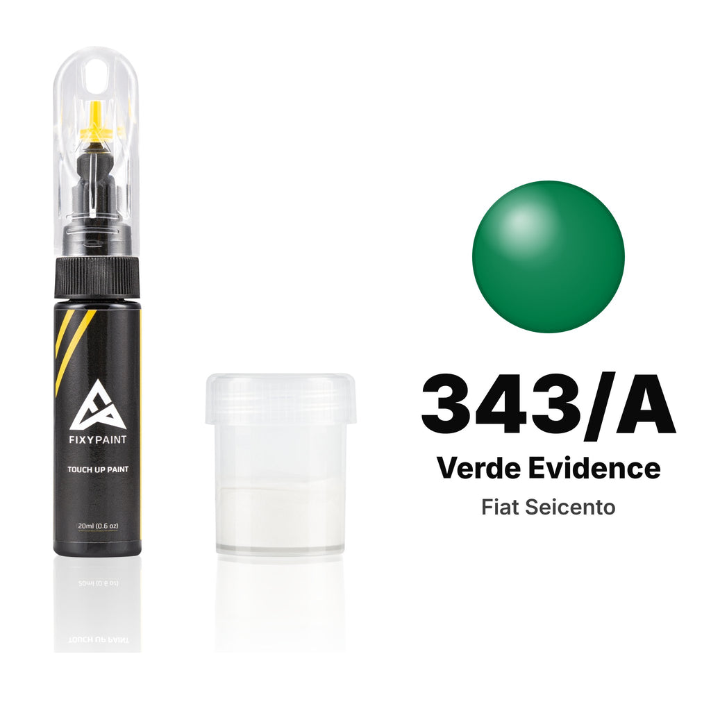 Touch-up paint for Fiat Seicento 343/A Verde Evidence, Standard kit