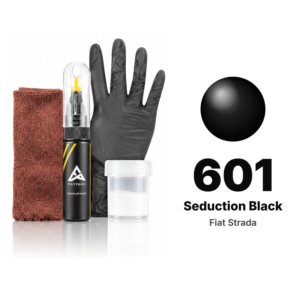 Touch-up paint for Fiat Strada 601 Seduction Black, Complete kit