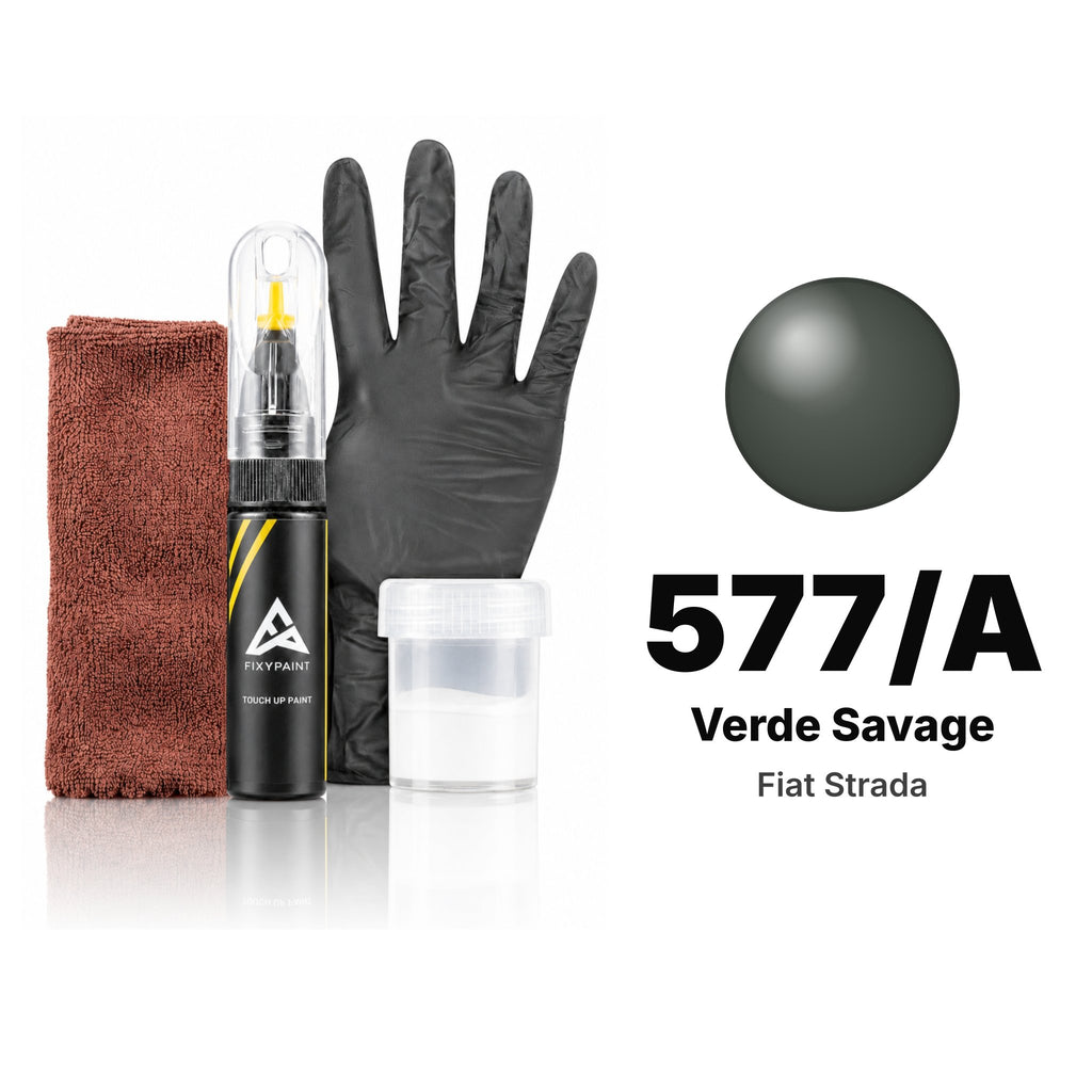 Touch-up paint for Fiat Strada 577/A Verde Savage, Complete kit