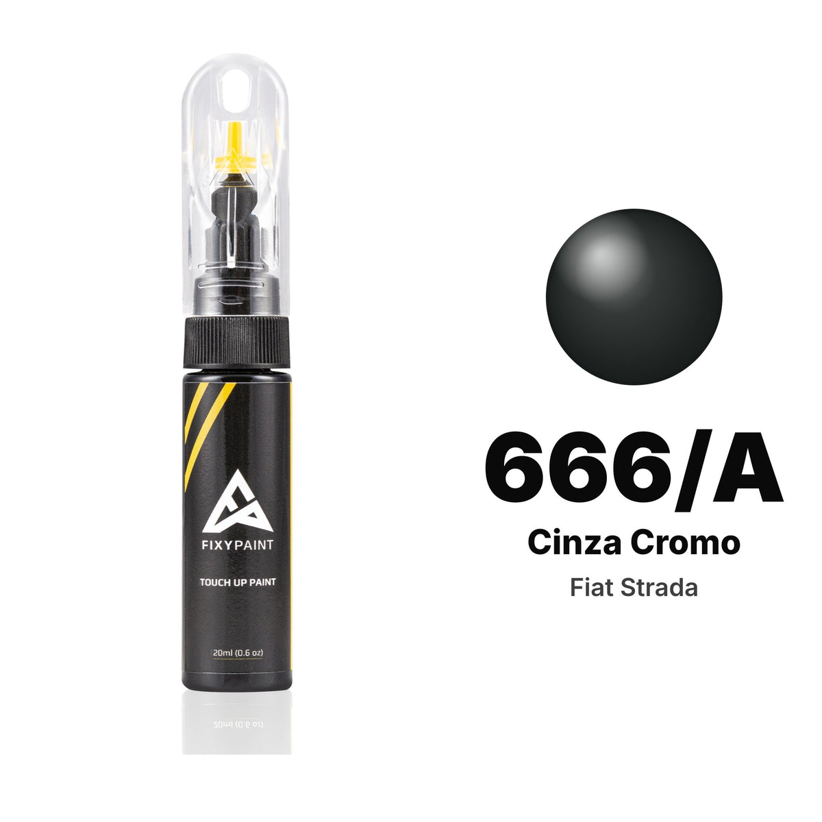 Fiat Strada 666/A Cinza Cromo touch-up paint, Basic kit