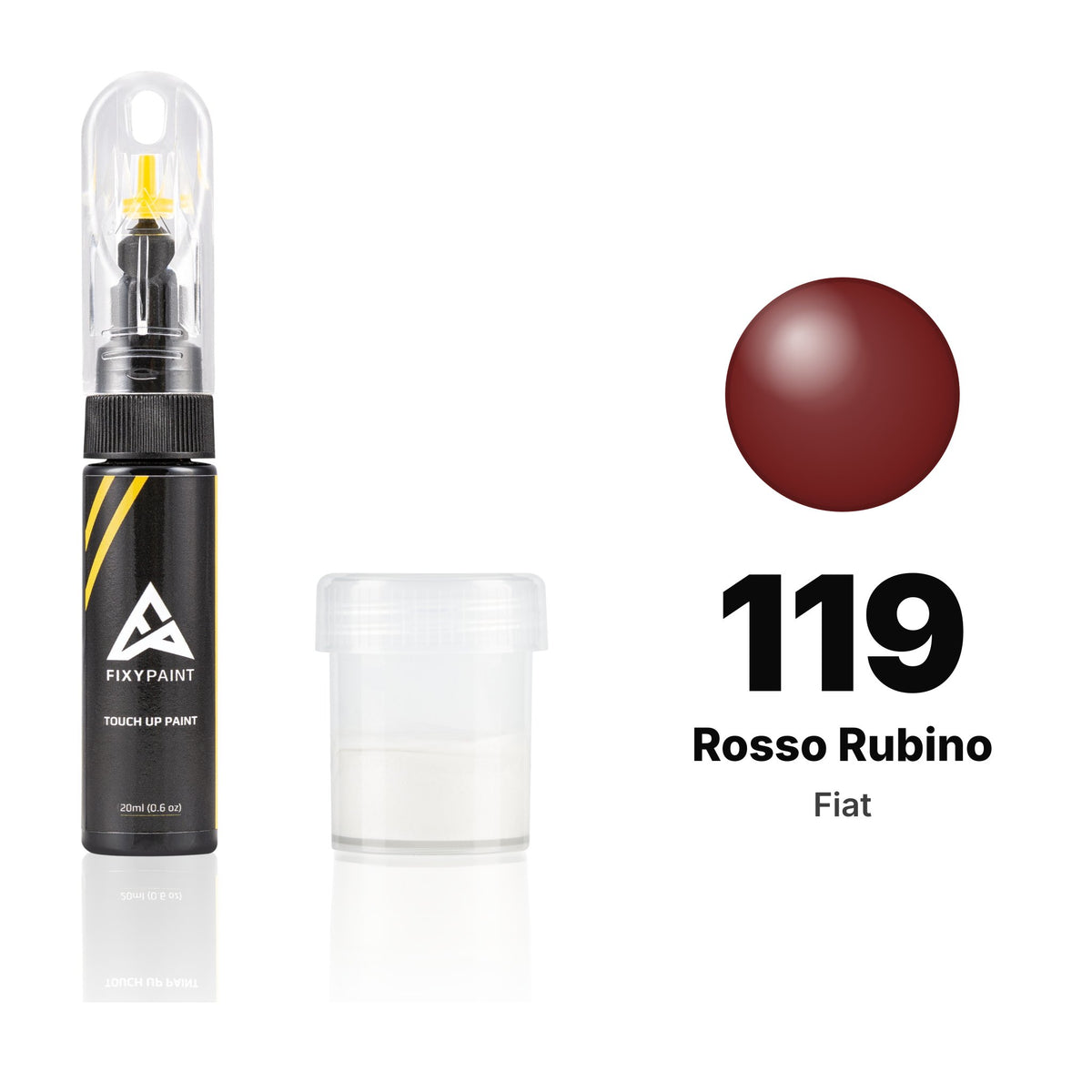 Touch-up paint for Fiat 119 Rosso Rubino, Standard kit