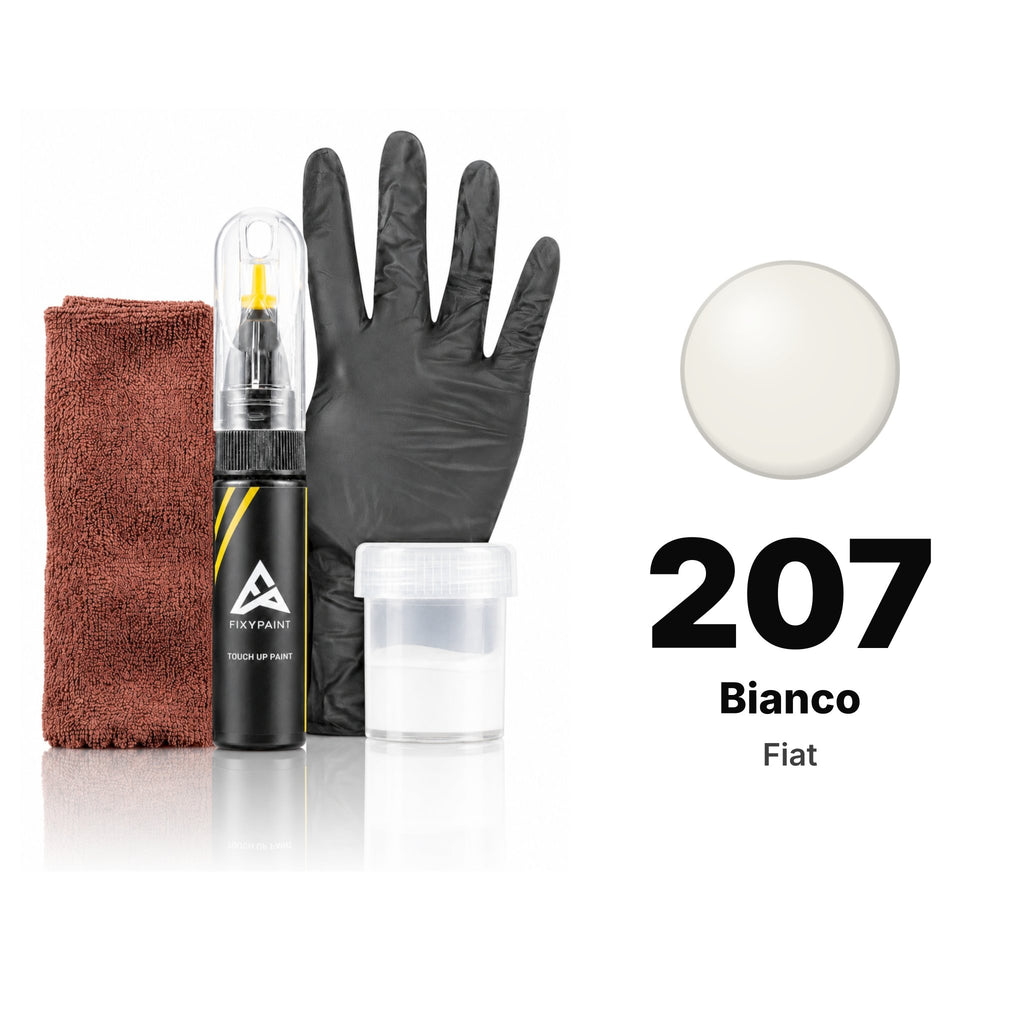 Touch-up paint for Fiat 207 Bianco, Complete kit