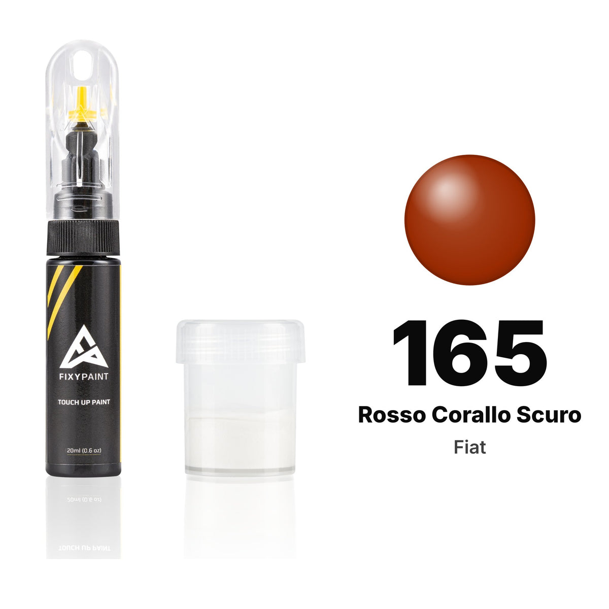 Touch-up paint for Fiat 165 Rosso Corallo Scuro, Standard kit