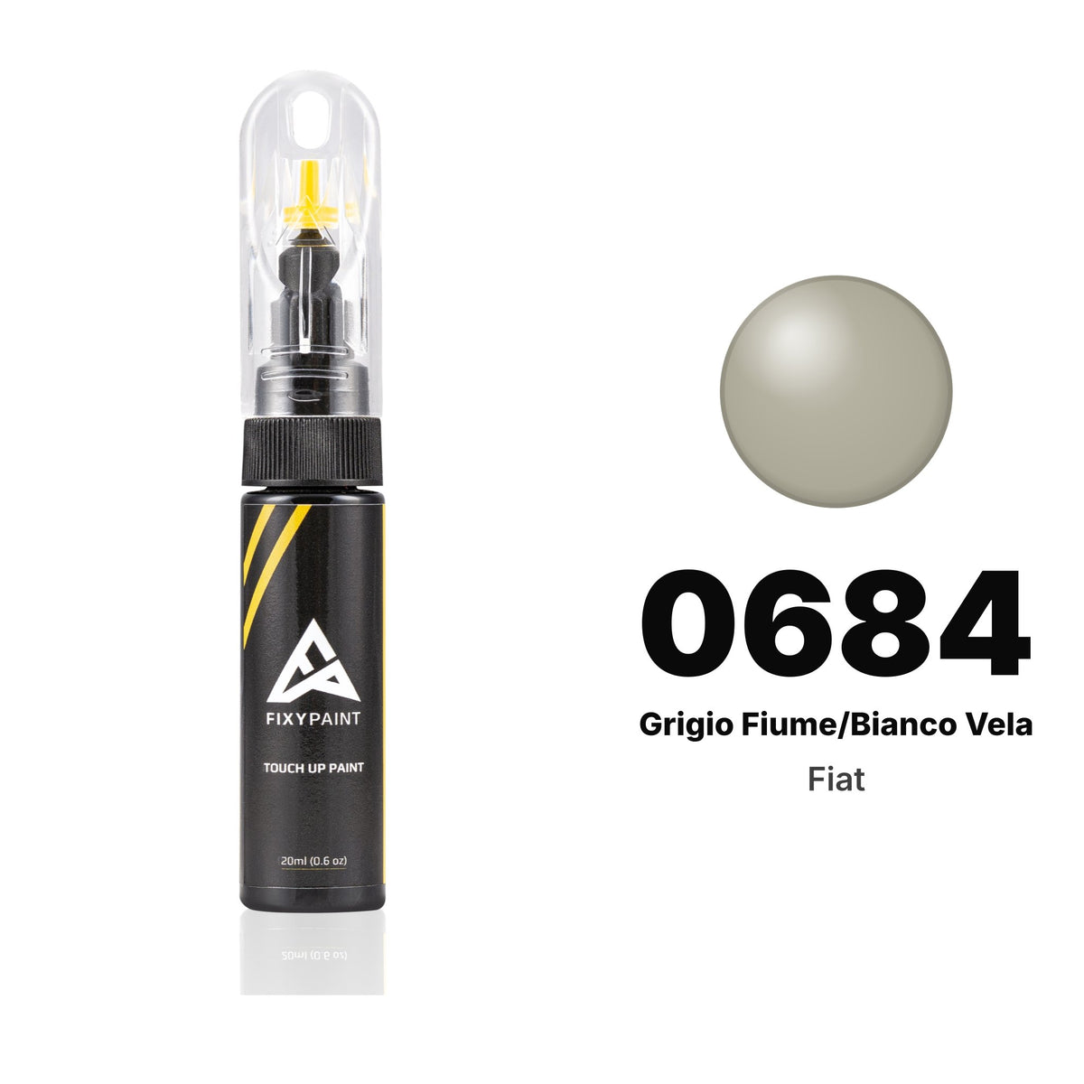 Touch-up paint for Fiat 0684 Grigio Fiume/Bianco Vela, Basic kit