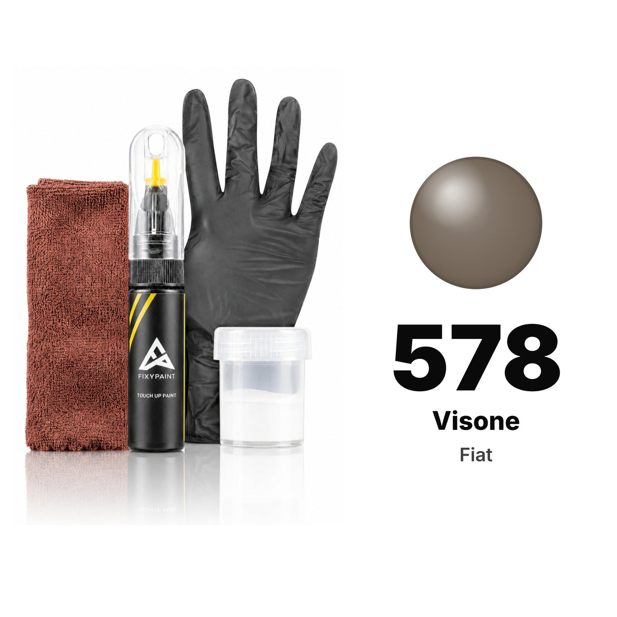 Touch-up paint for Fiat 578 Visone, Complete kit