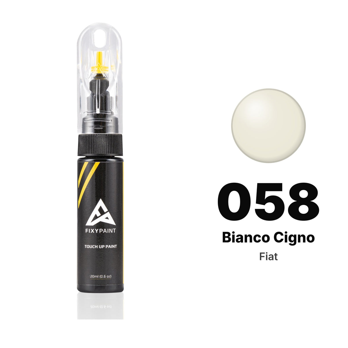 Fiat 058 Bianco Cigno touch-up paint, Basic kit