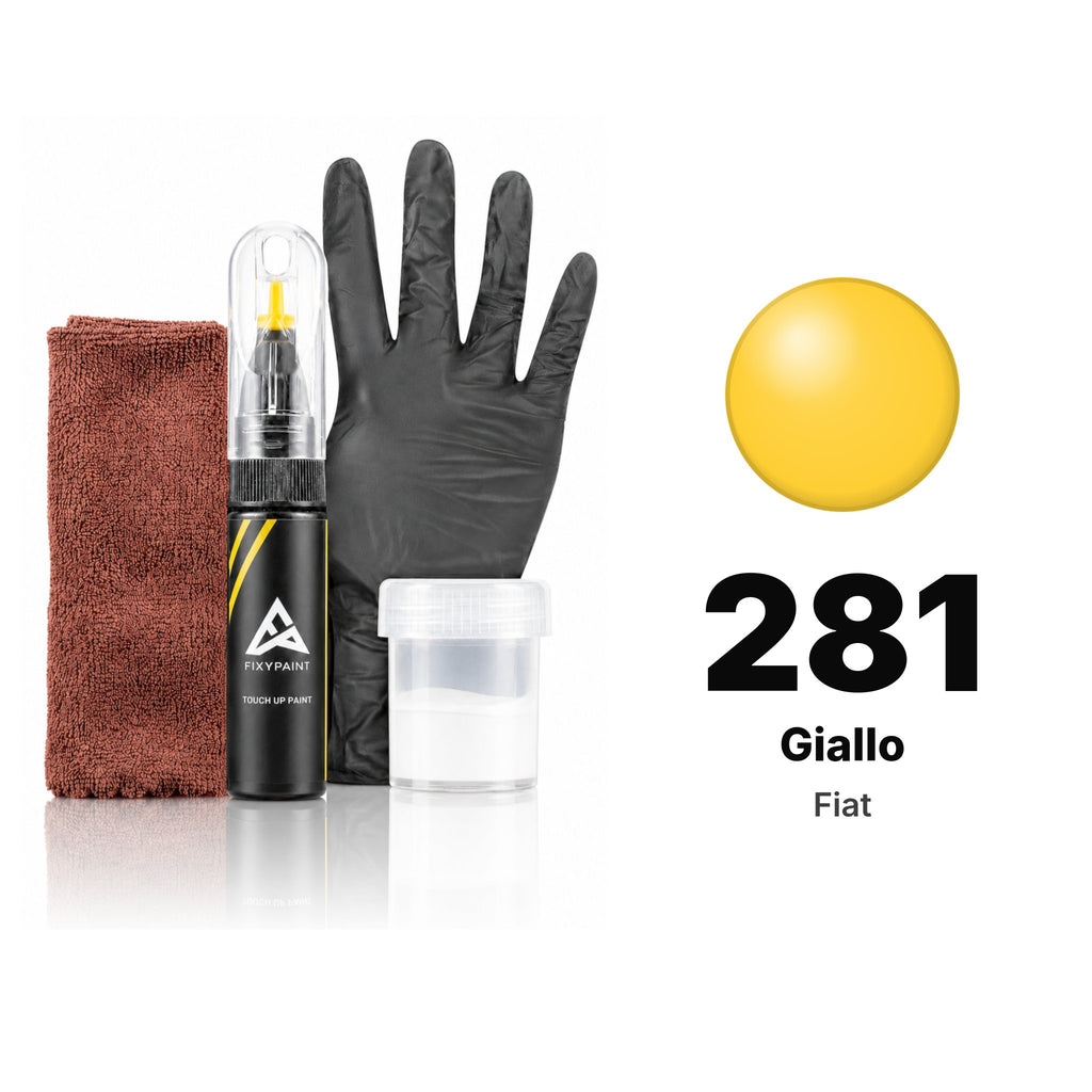Touch-up paint for Fiat 281 Giallo, Complete kit