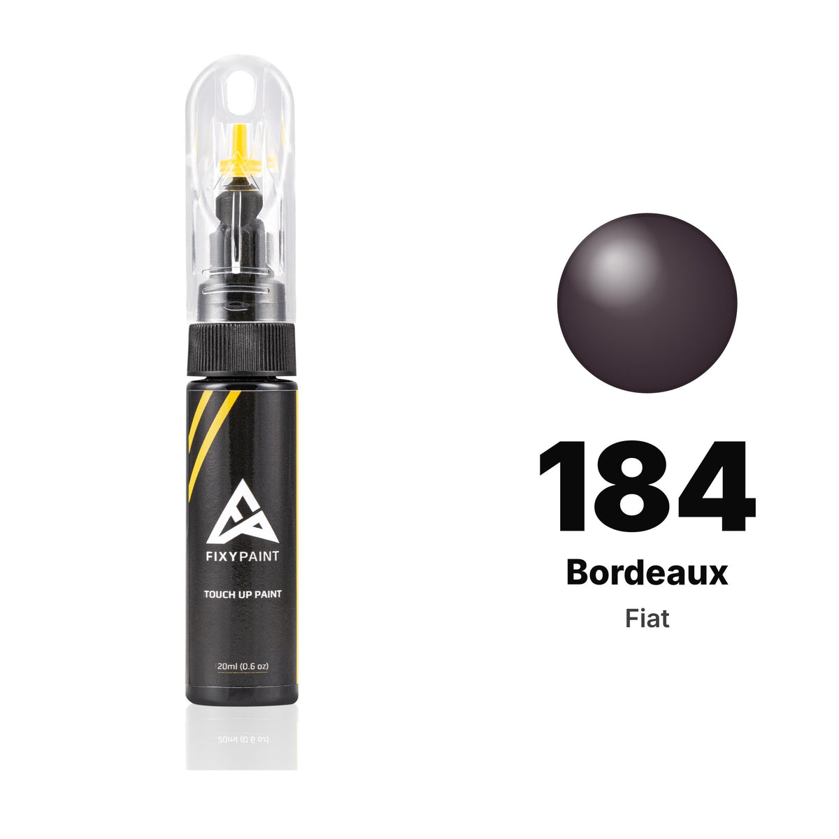 Lackstift für Fiat – 184 Bordeaux (alle Modelle, 1988), Set Basis