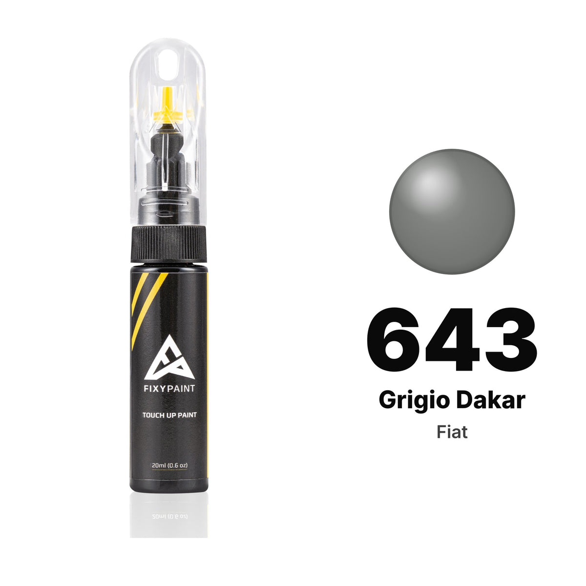 Touch-up paint for Fiat 643 Grigio Dakar, Basic kit