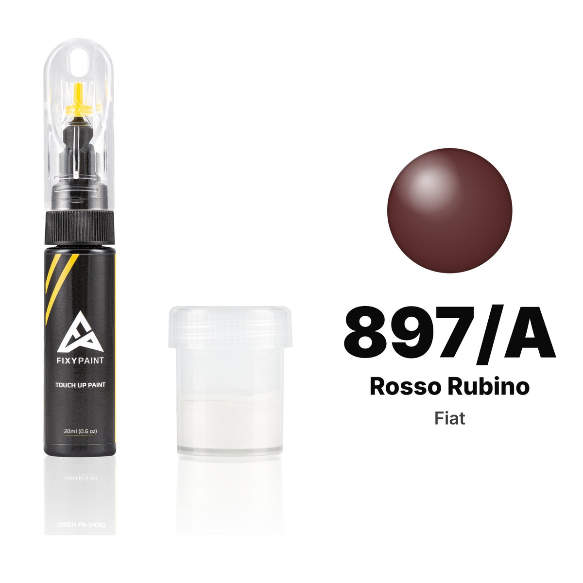 Touch-up paint for Fiat 897/A Rosso Rubino, Standard kit