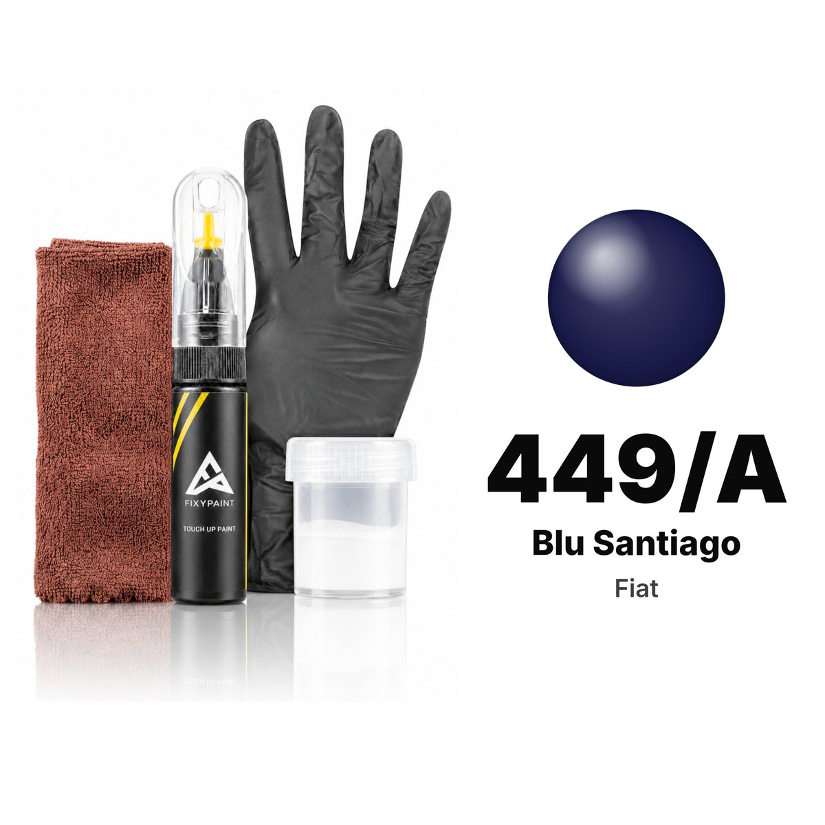 Touch-up paint for Fiat 449/A Blu Santiago, Complete kit