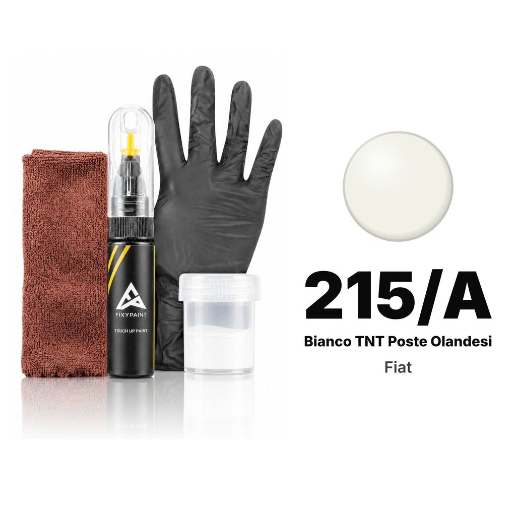 Touch-up paint for Fiat 215/A Bianco TNT Poste Olandesi, Complete kit