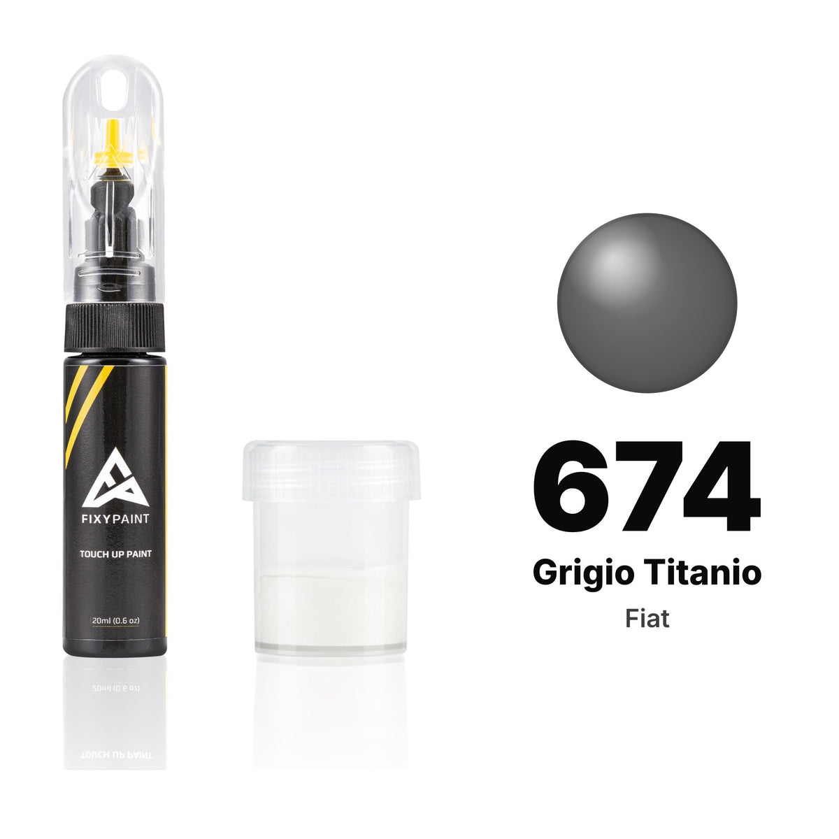 Touch-up paint for Fiat 674 Grigio Titanio, Standard kit