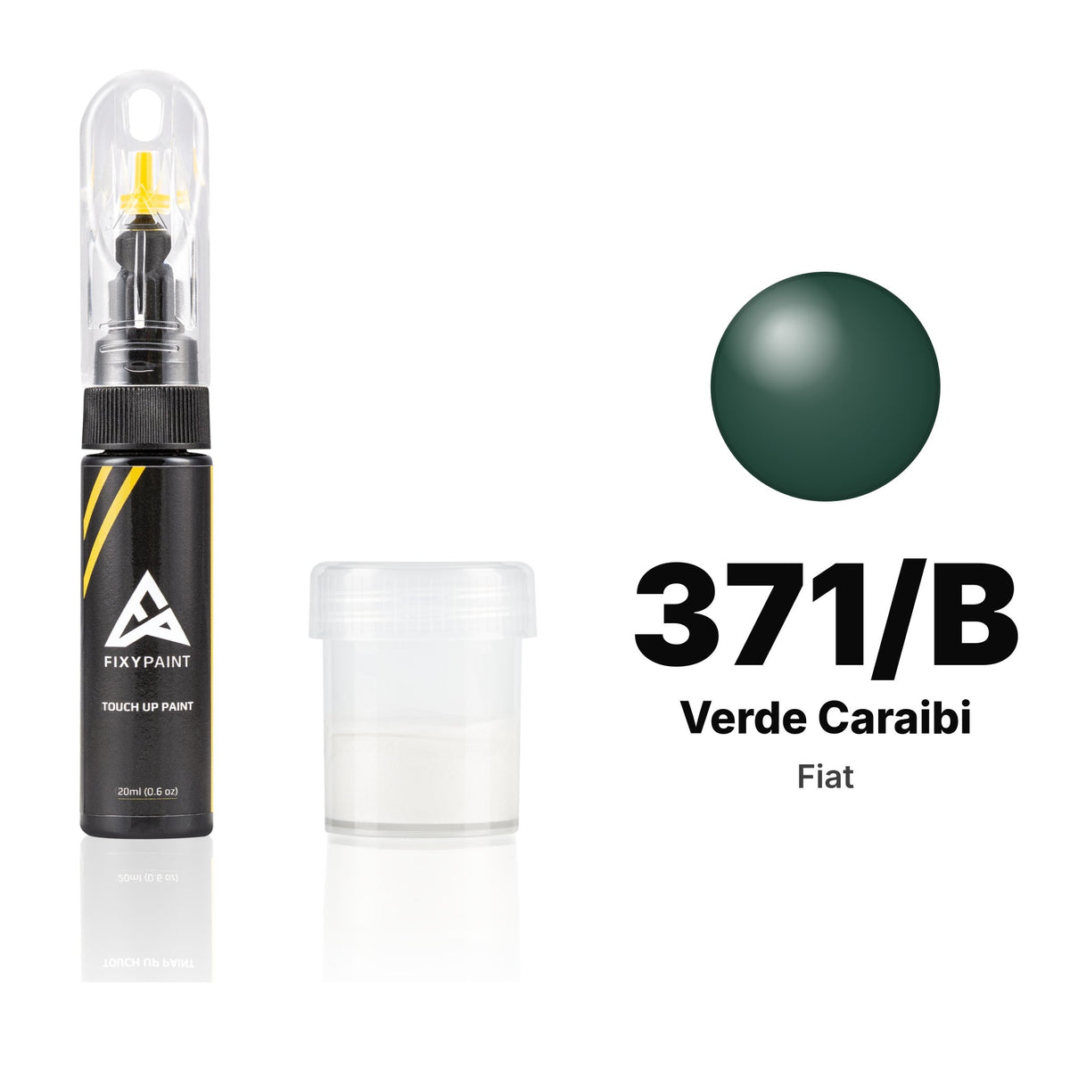 Pintura de retoque para Fiat – 371/B Verde Caraibi (todos los modelos, 2000–2003), kit Estándar