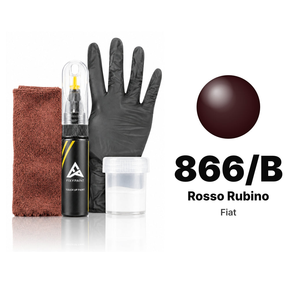 Touch-up paint for Fiat 866/B Rosso Rubino, Complete kit
