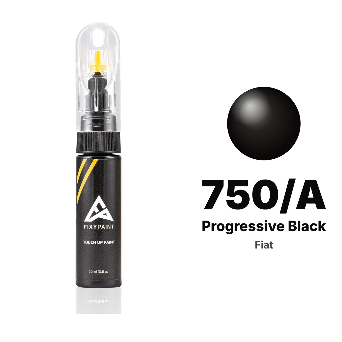 Touch-up paint for Fiat 750/A Progressive Black, Basic kit