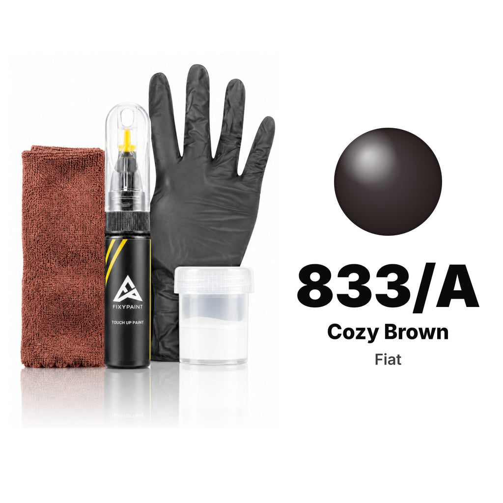 Touch-up paint for Fiat 833/A Cozy Brown, Complete kit