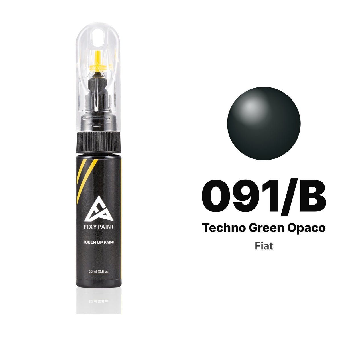 Touch-up paint for Fiat 091/B Techno Green Opaco, Basic kit