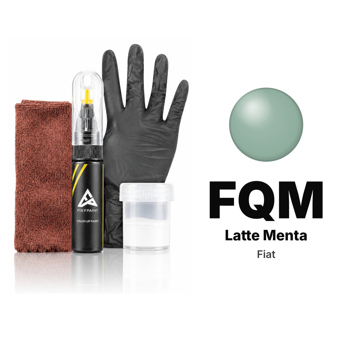 Touch-up paint for Fiat FQM Latte Menta, Complete kit
