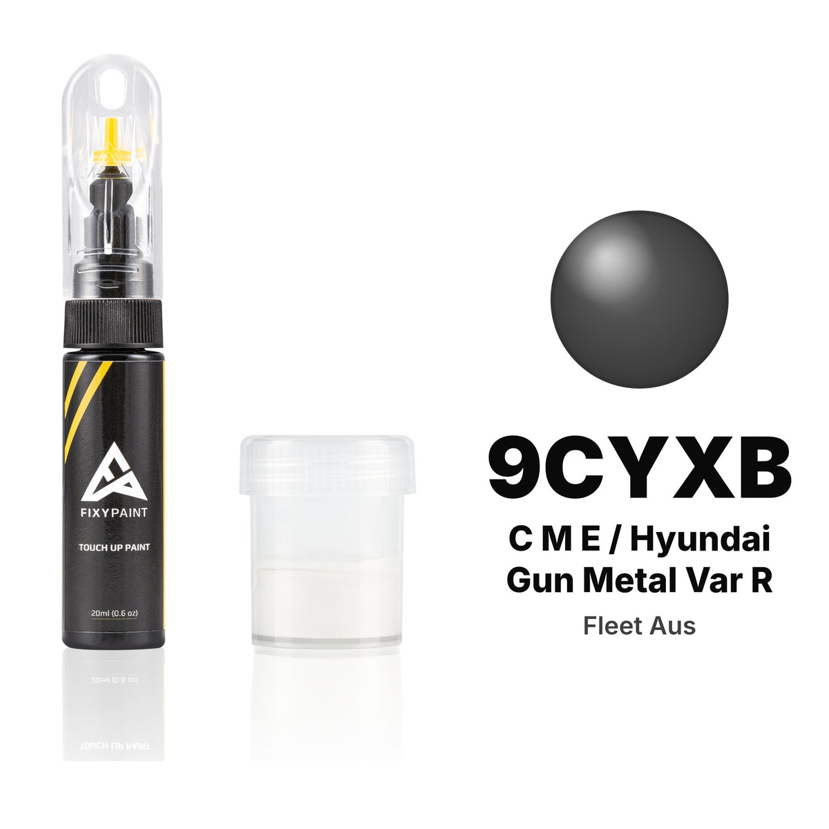 Peinture de retouche pour Fleet AUS – 9CYXB C M E / Hyundai Gun Metal Var R (tous modèles, depuis 2011), kit Standard