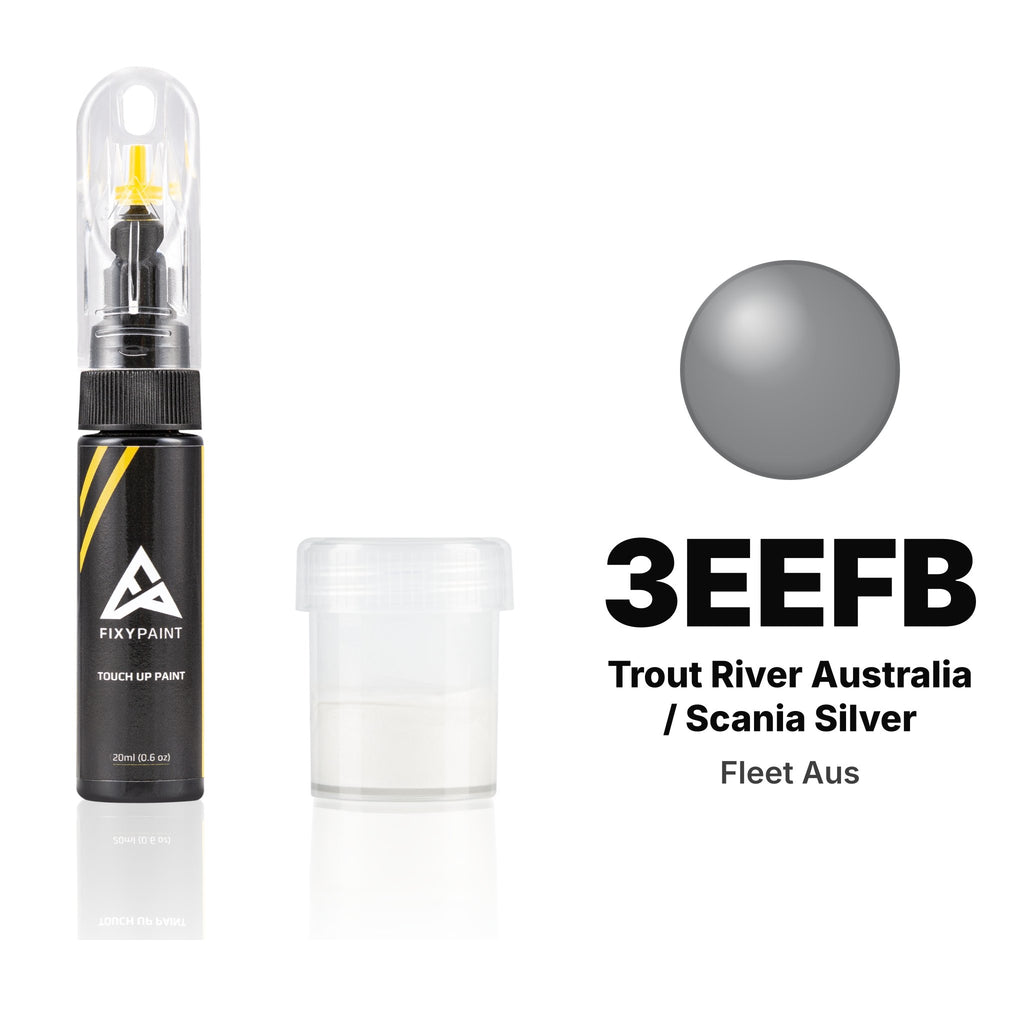 Touch-up paint for Fleet Aus 3EEFB Trout River Australia / Scania Silver, Standard kit