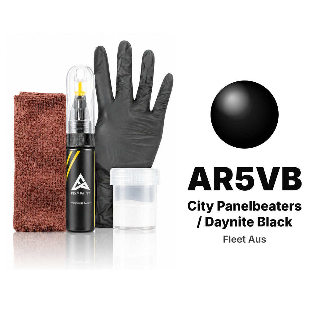 Touch-up paint for Fleet Aus AR5VB City Panelbeaters / Daynite Black, Complete kit