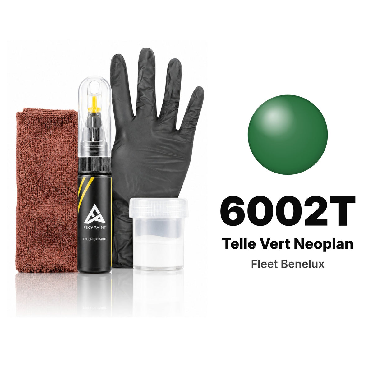 Touch-up paint for Fleet Benelux 6002T Telle Vert Neoplan, Complete kit