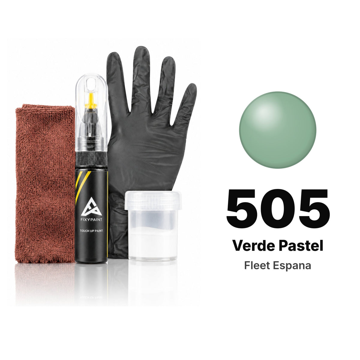 Touch-up paint for Fleet Espana 505 Verde Pastel, Complete kit