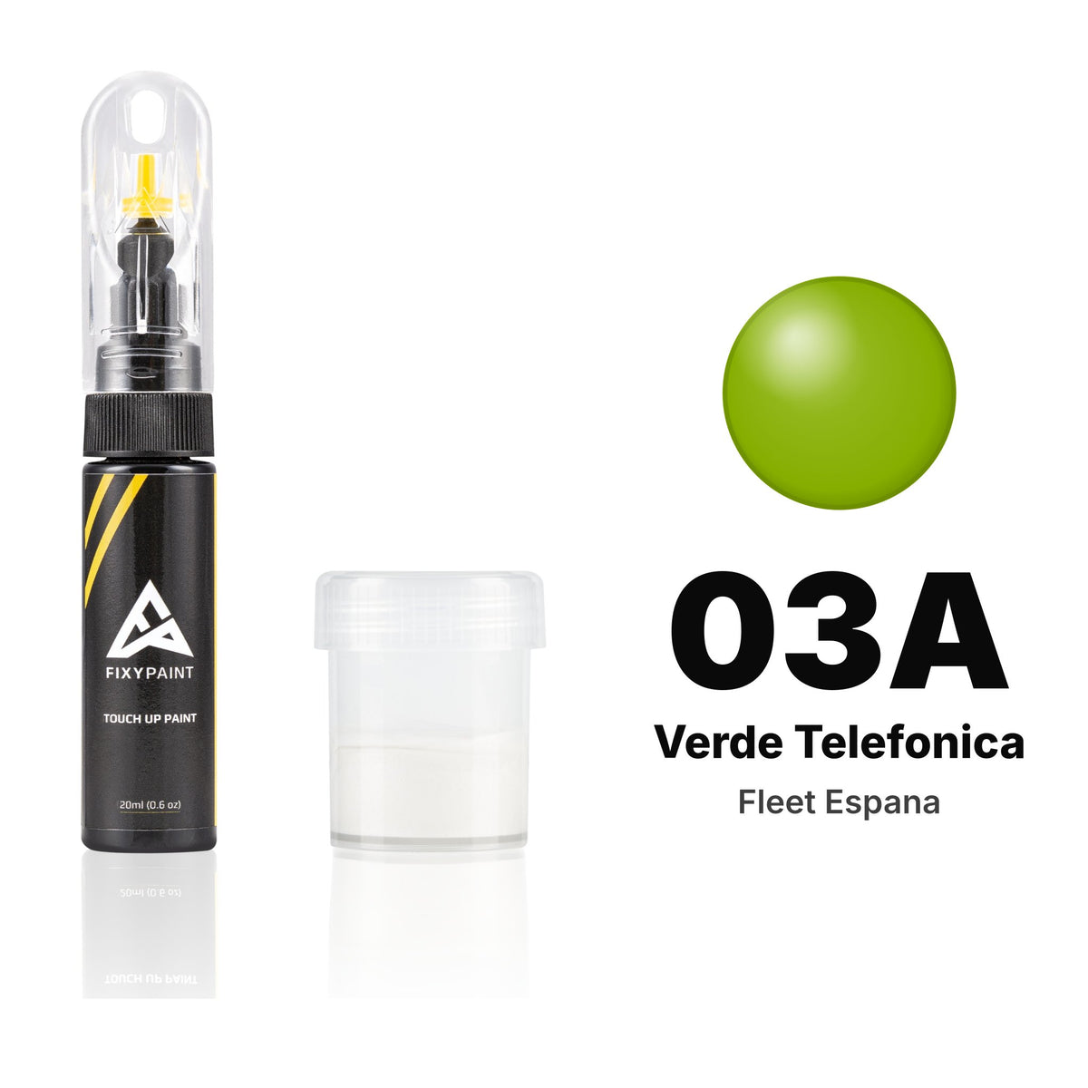 Touch-up paint for Fleet Espana 03A Verde Telefonica, Standard kit