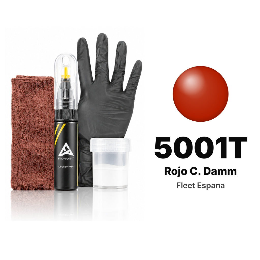 Touch-up paint for Fleet Espana 5001T Rojo C. Damm, Complete kit