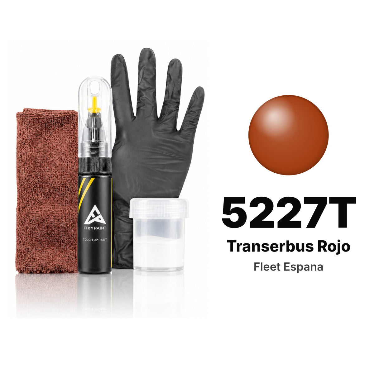 Touch-up paint for Fleet Espana 5227T Transerbus Rojo, Complete kit
