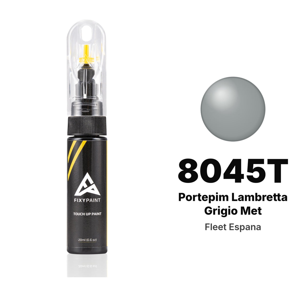 Pintura de retoque para Fleet Espana – 8045T Portepim Lambretta Grigio Met (todos los modelos, desde 2006), kit Básico