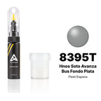 Touch-up paint for Fleet Espana 8395T Hnos Soto Avanza Bus Fondo Plata, Standard kit