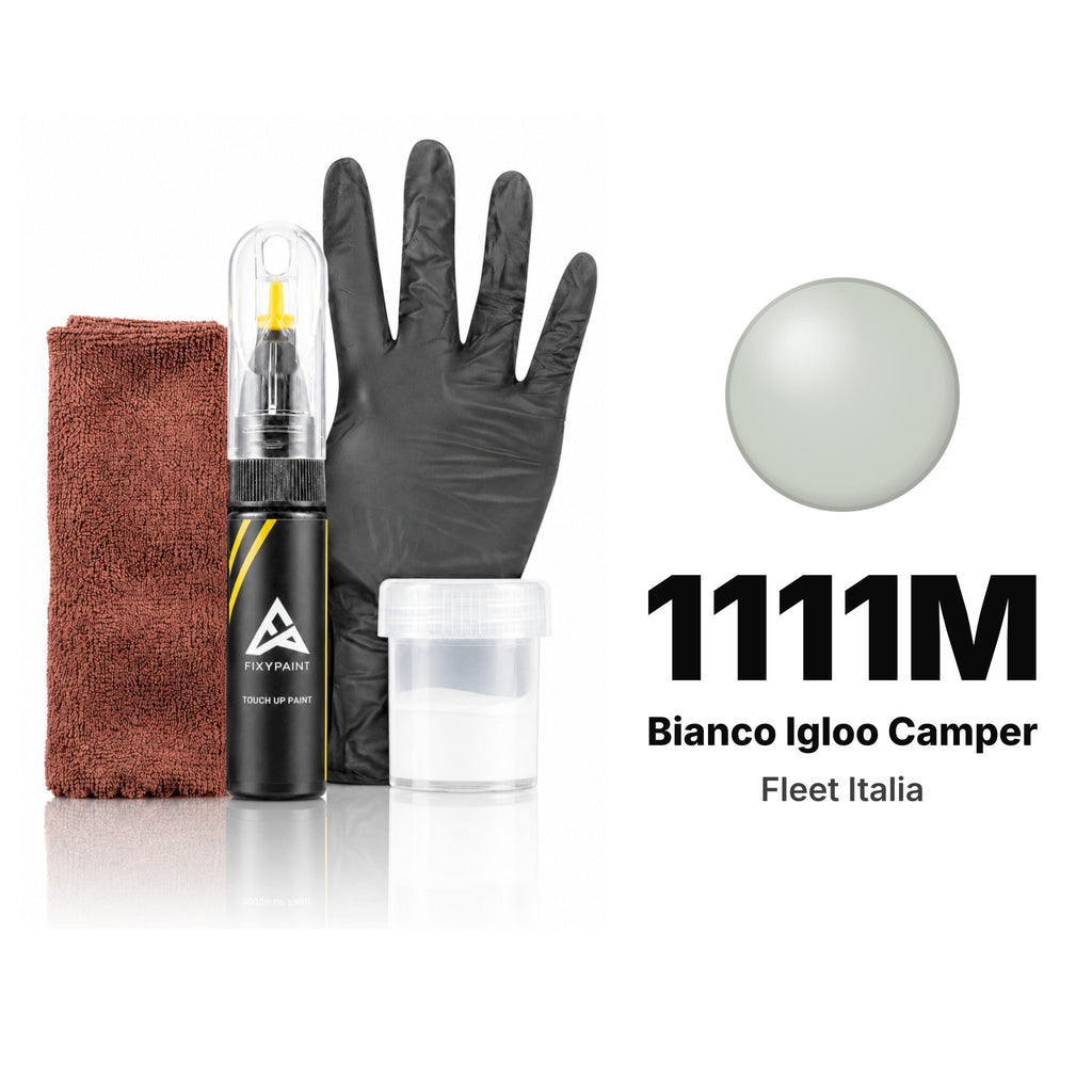 Touch-up paint for Fleet Italia 1111M Bianco Igloo Camper, Complete kit