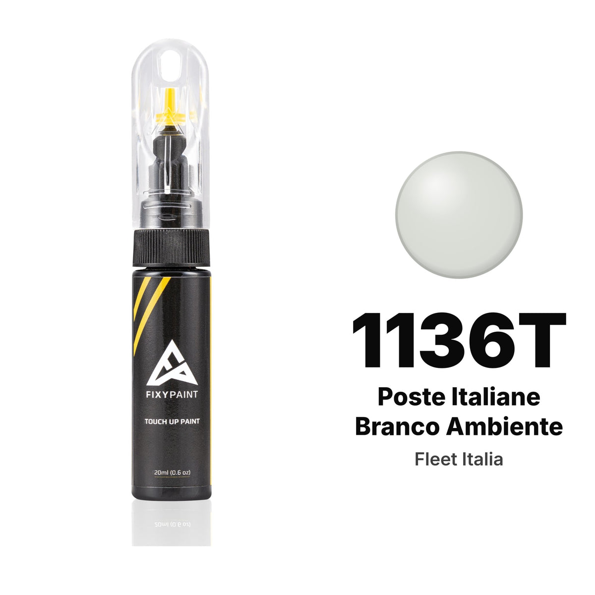 Touch-up paint for Fleet Italia 1136T Poste Italiane Branco Ambiente, Basic kit