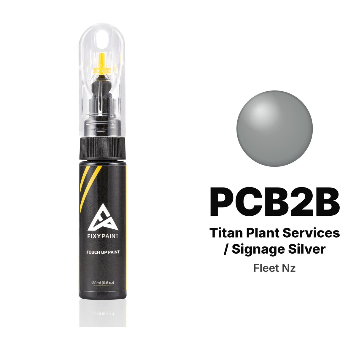 Touch-up paint for Fleet Nz PCB2B Titan Plant Services / Signage Silver, Basic kit