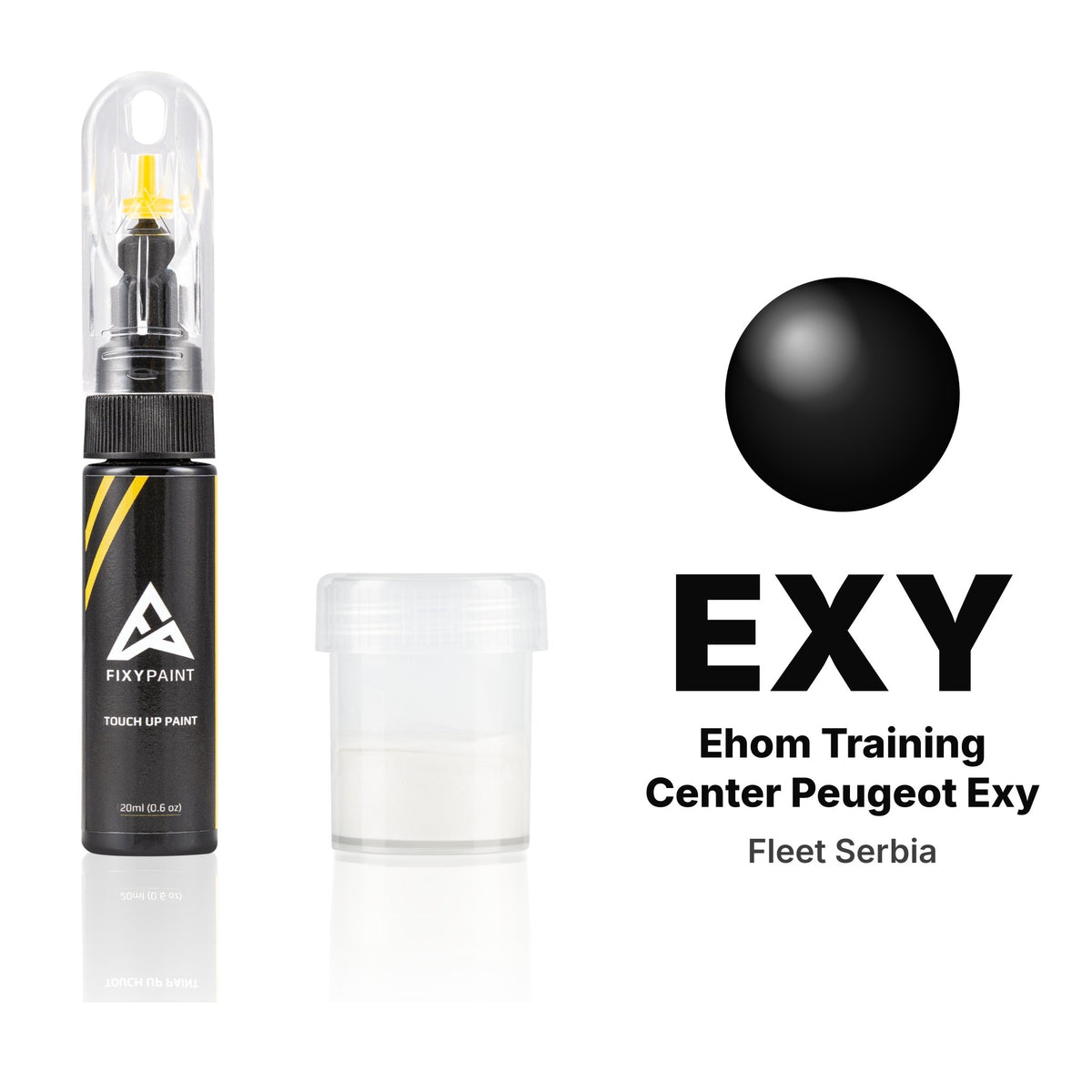 Lackstift für Fleet Serbia – EXY Ehom Training Center Peugeot Exy (alle Modelle, ab 2025), Set Standard