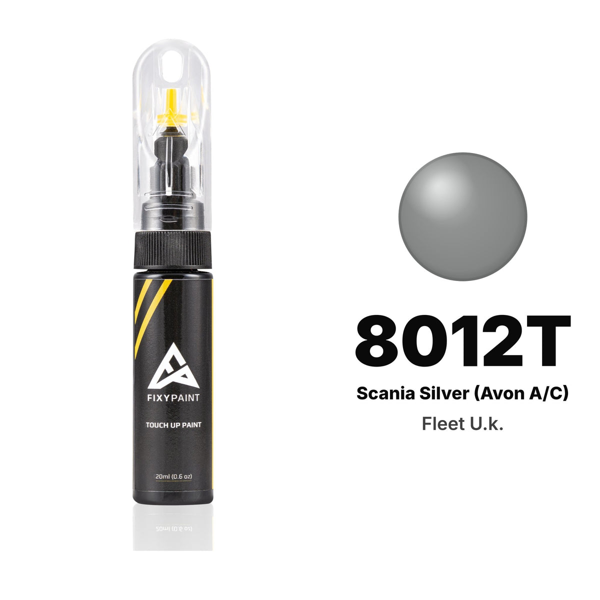 Touch-up paint for Fleet U.k. 8012T Scania Silver (Avon A/C), Basic kit