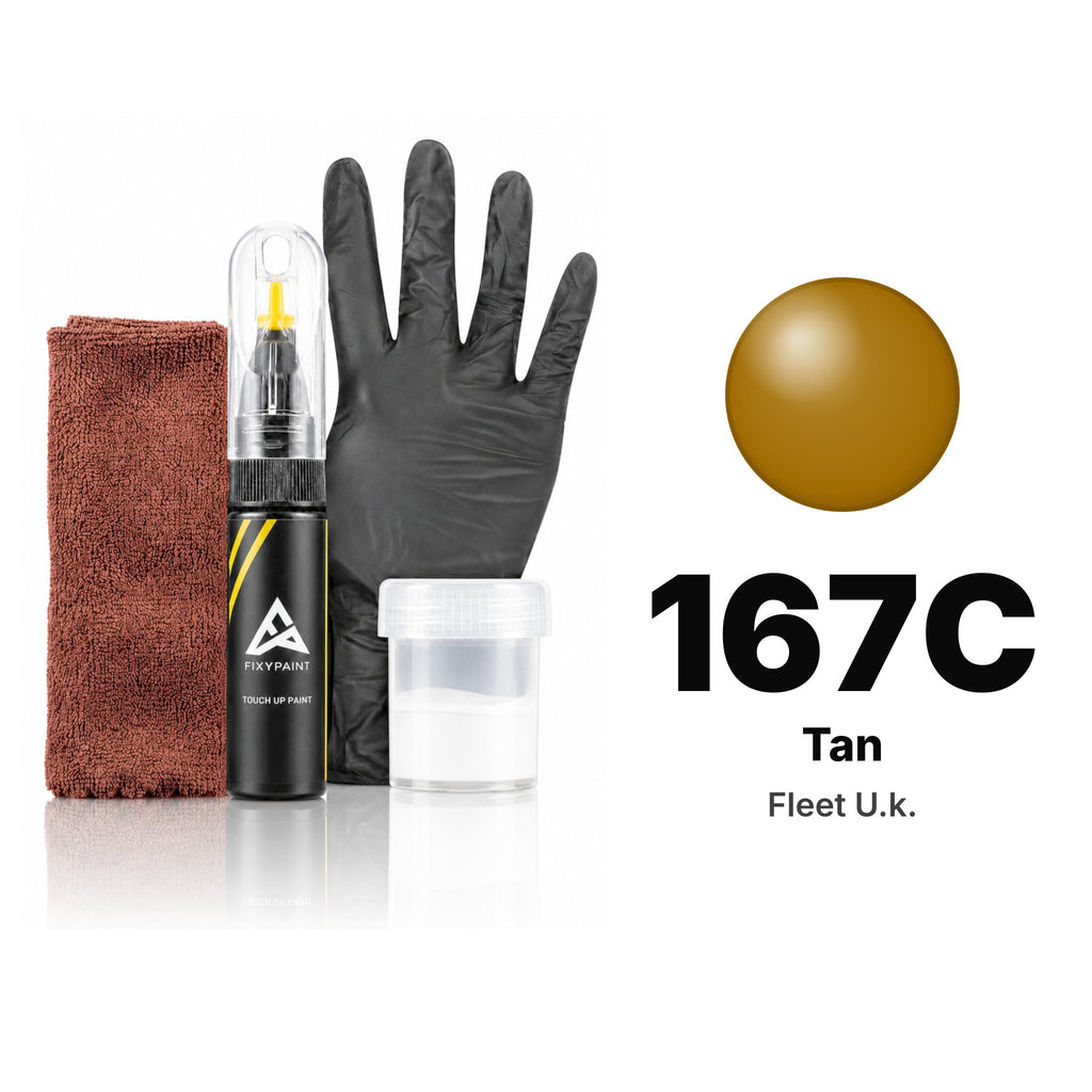 Touch-up paint for Fleet U.k. 167C Tan, Complete kit