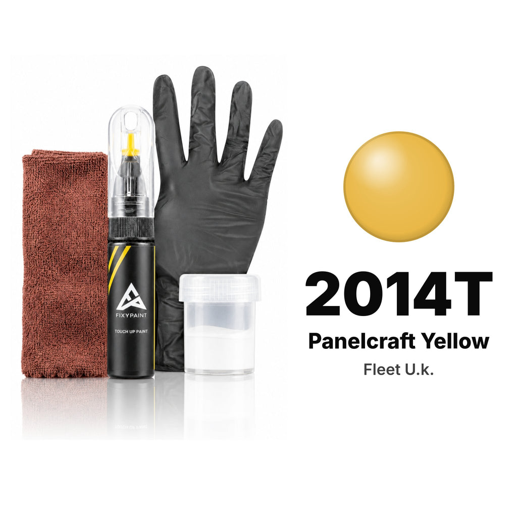 Touch-up paint for Fleet U.k. 2014T Panelcraft Yellow, Complete kit