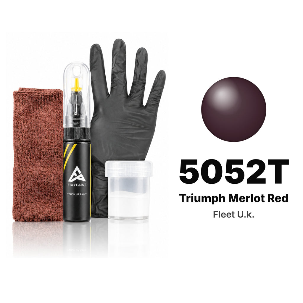 Touch-up paint for Fleet U.k. 5052T Triumph Merlot Red, Complete kit
