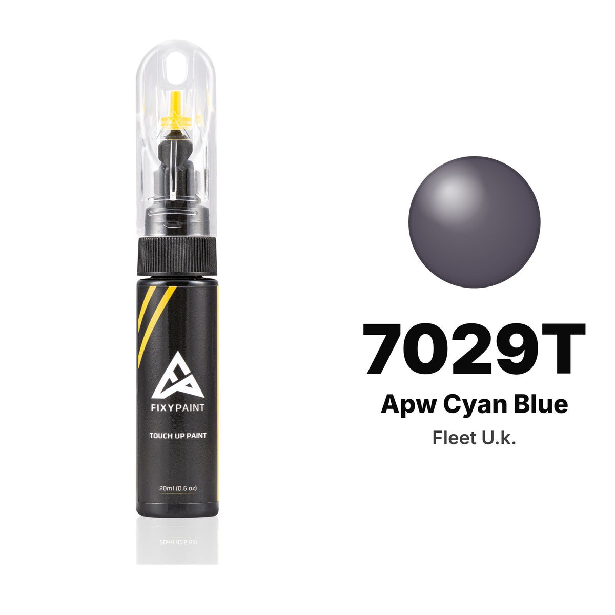 Touch-up paint for Fleet U.k. 7029T Apw Cyan Blue, Basic kit
