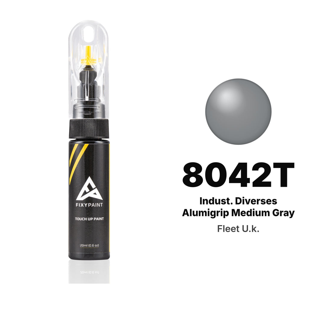 Touch-up paint for Fleet U.k. 8042T Indust. Diverses Alumigrip Medium Gray, Basic kit
