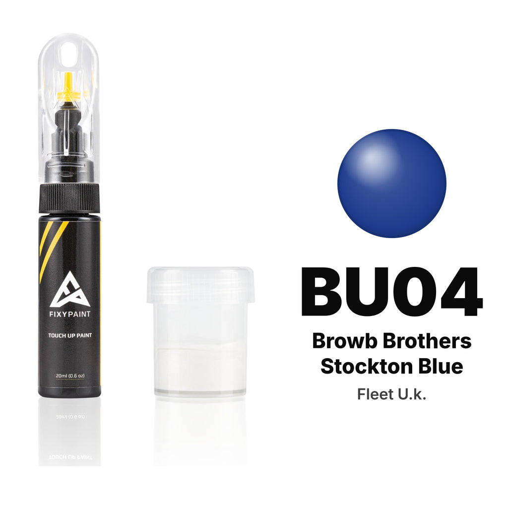 Lackstift für Fleet UK – BU04 Browb Brothers Stockton Blue (alle Modelle, ab 2005), Set Standard