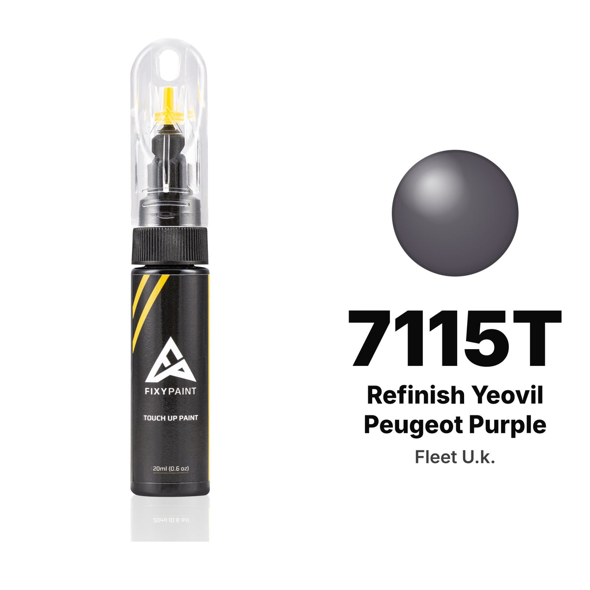 Vernice ritocco per Fleet UK – 7115T Refinish Yeovil Peugeot Purple (tutti i modelli, dal 2006), kit Base